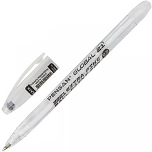 Ручка шариковая "Global", 0,5 мм, прозрачный, стерж. черный