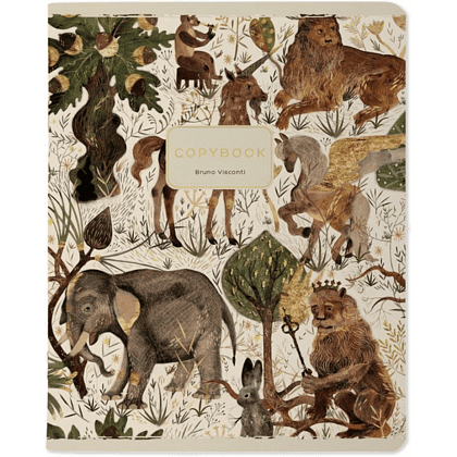 Тетрадь "Fauna", A5, 48 листов, клетка, скоба сбоку, ассорти - 5