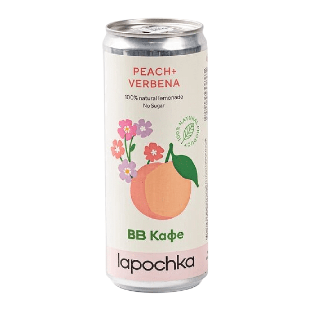 Напиток "Lapochka" вкус персика и вербены 0.33 л.