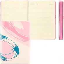 Ежедневник недатированный "FIORENZO Color Palette", A5, 168 листов, розовый, срез розовый