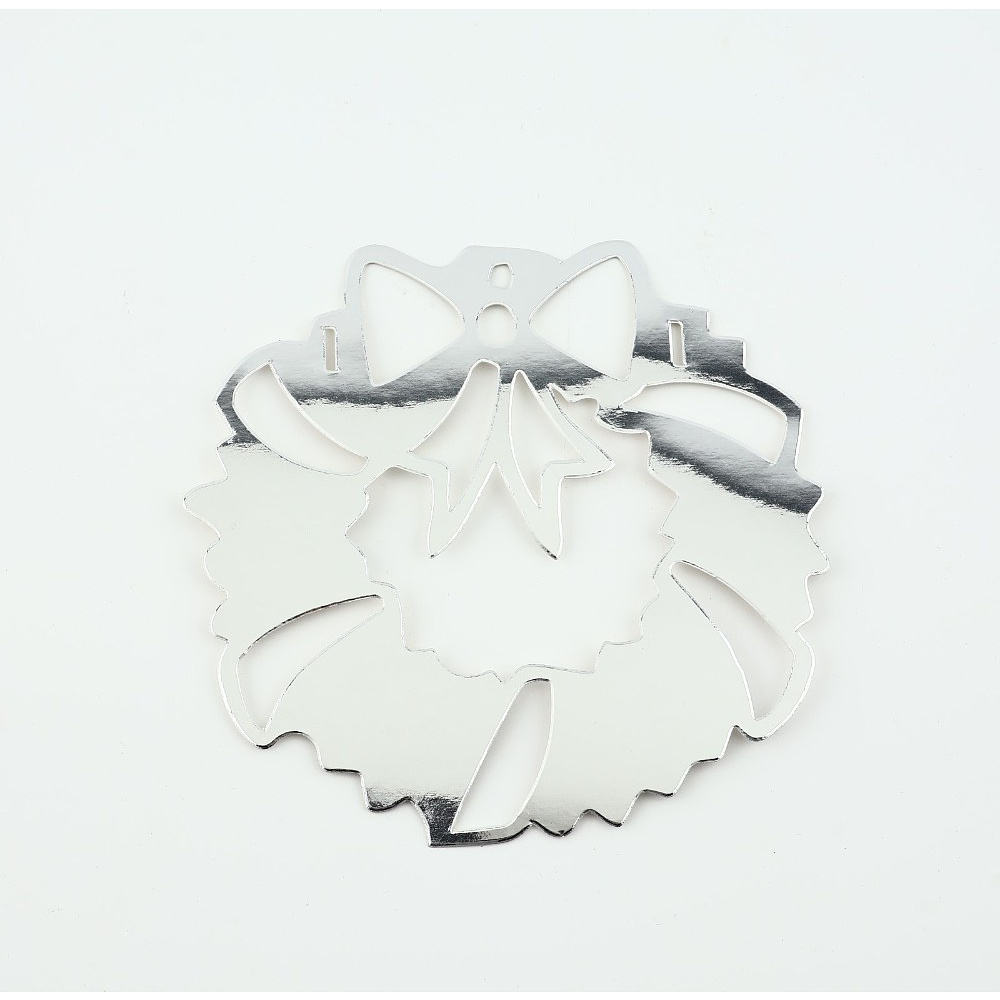 Гирлянда бумажная "Новогодняя", серебристый - 8