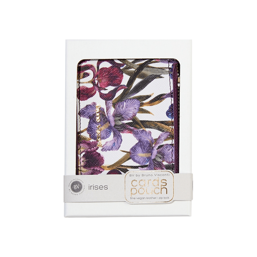 Футляр для визитных и кредитных карт "Flora. Ирисы", фиолетовый - 4