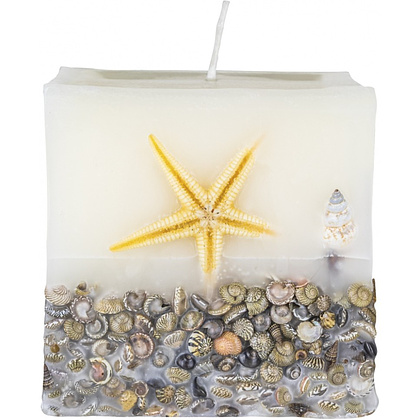 Свеча декоративная "Цилиндр Donau Home Brezza", 70х70х70 мм, белый