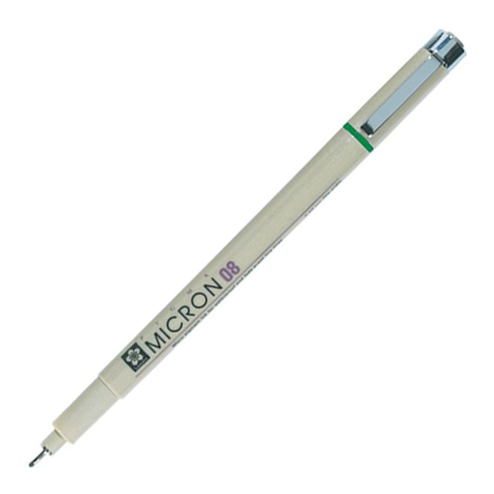 Ручка капиллярная "Pigma Micron", 0.5 мм, зелёный