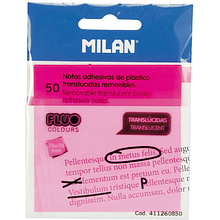 Бумага для заметок "Milan", 76x76 мм, 50 листов, розовый
