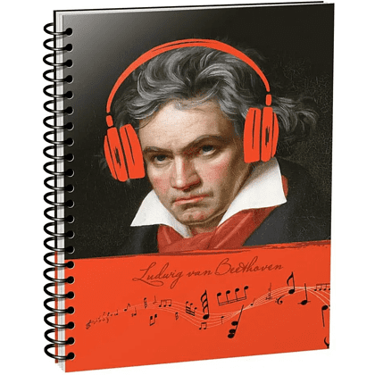 Скетчбук "Рисуй и слушай! Бетховен", А5, 100 листов