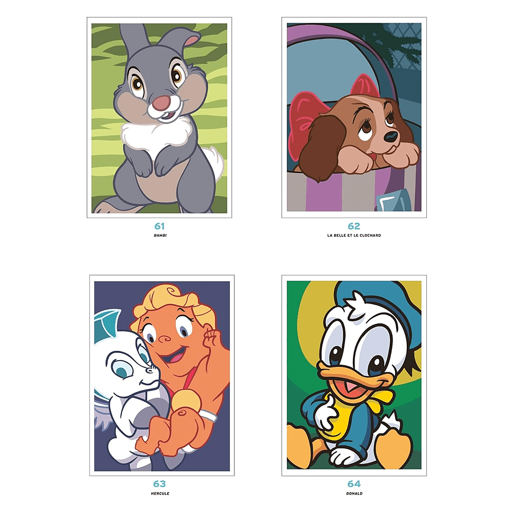 Раскраска по номерам на французском языке "Coloriages mystères Disney - Babies" - 5