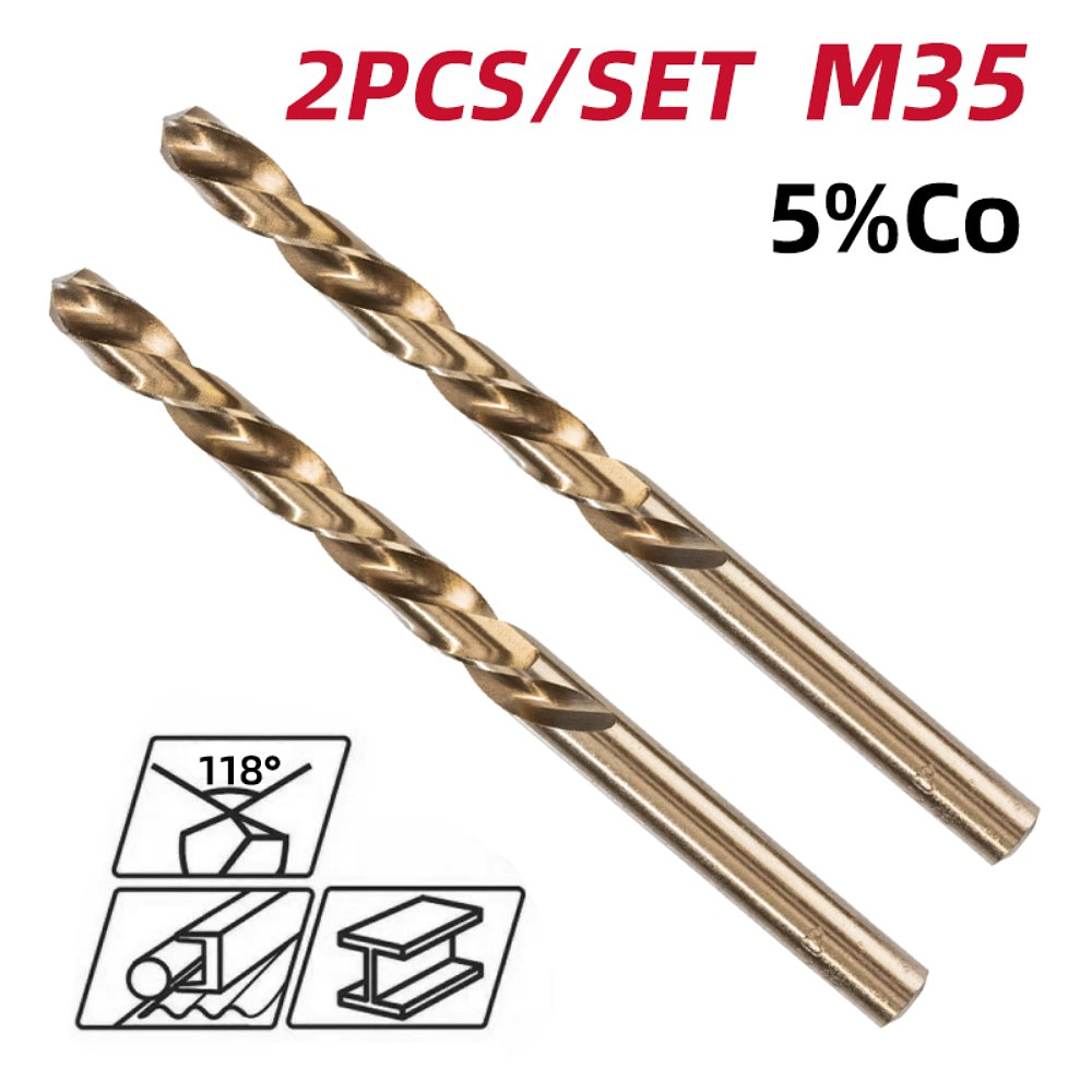 Сверло по металлу Deli RS EDH-MHZ025-E2, 2 шт, 2.5 мм, DIN 338, HSCo 5% - 2 Сверло по металлу Deli RS EDH-MHZ025-E2, 2 шт, 2.5 мм, DIN 338, HSCo 5% - 2