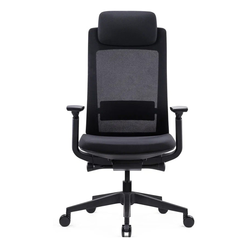 Кресло компьютерное SitZone E-VL002A, сетка, ткань, пластик, черный - 2