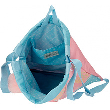 Мешок для обуви Enso "Keep the oceans clean", 46x35 см, полиэстер, голубой, розовый