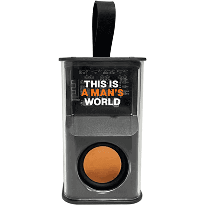 Колонка "This is a man’s world", пластик, 5 Вт, Type-C, Bluetooth, черный      