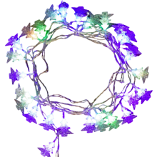 Гирлянда электрическая LED "Нить" с насадками "Елочка", 4,5 м, мультиколор