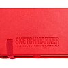 Скетчбук "Sketchmarker. Цiшыня", 9x14 см, 80 листов, нелинованный, красный - 8