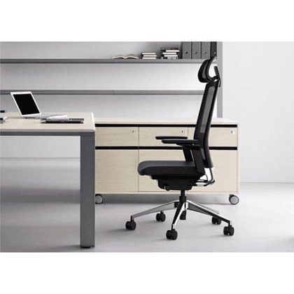 Кресло для руководителя SitZone "E-BA-001A", ткань, пластик, черный - 9