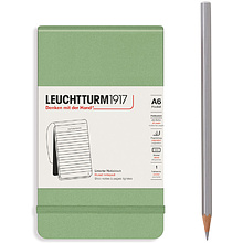 Блокнот "Leuchtturm1917. Portrait Pocket", А6, 94 листа, линейка, шалфей