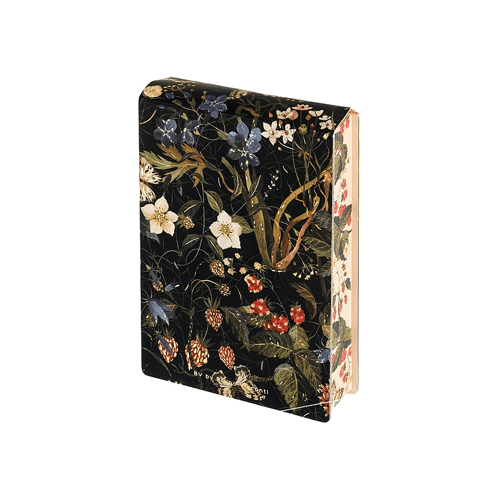 Блокнот "Flora. Лесные ягоды", A6, 250 листов, нелинейный, склейка сверху, черный, зеленый