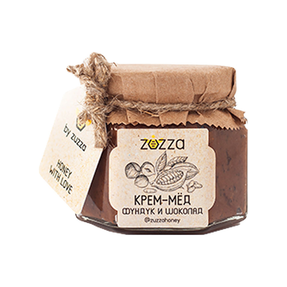 Мед-крем "Zuzza", фундук, шоколад, 150 г