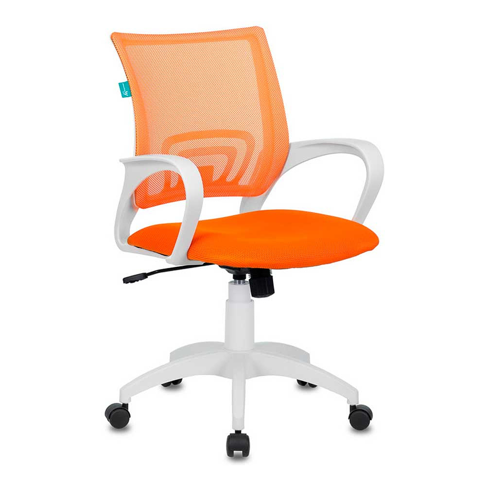 Кресло Бюрократ "CH-W695N", ткань, пластик, оранжевый