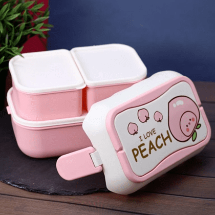 Контейнер д/еды "I love Peach", розовый - 3