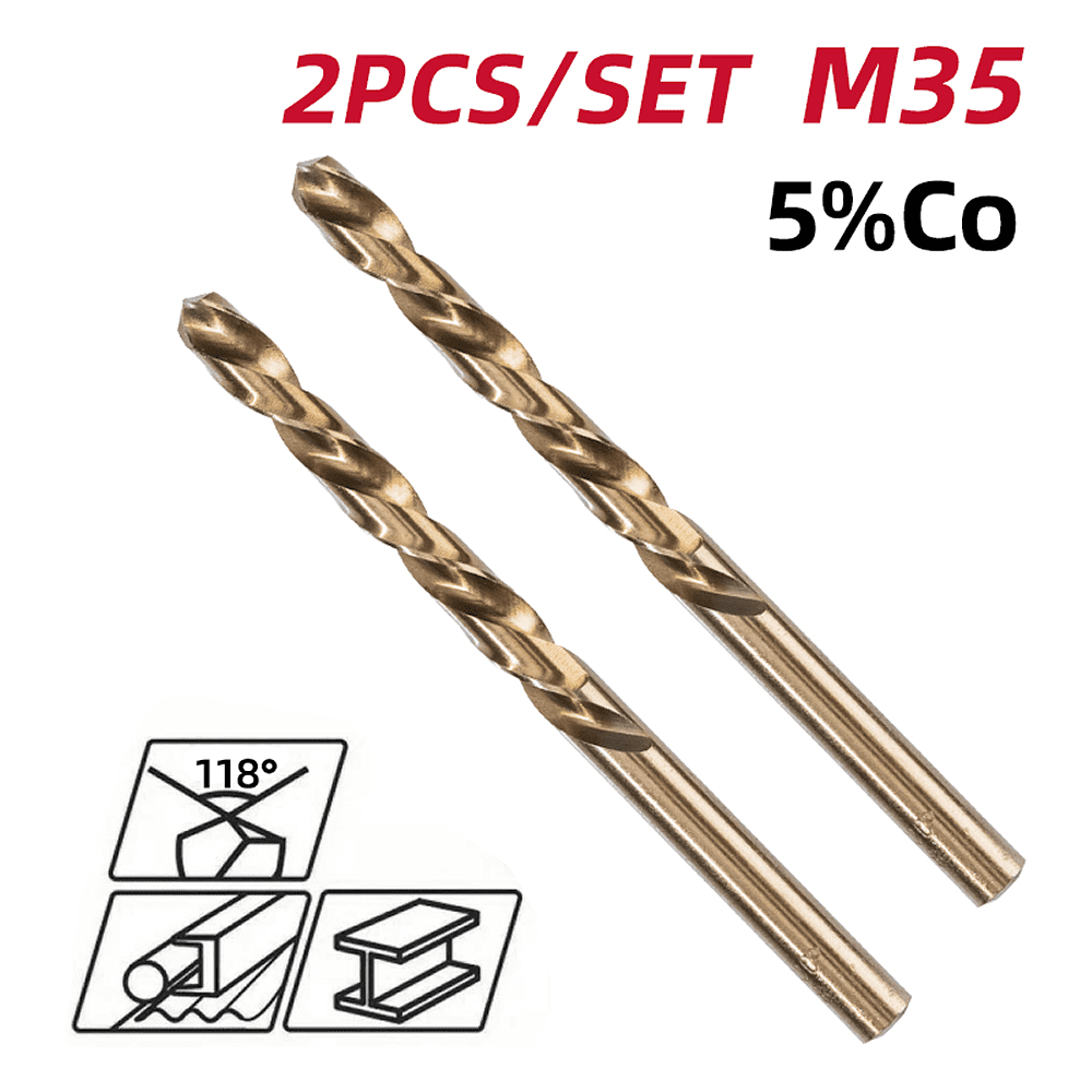 Сверло по металлу Deli RS EDH-MHZ010-E2, 1.0 мм, DIN 338, HSCo 5%, 2 шт. - 2 Сверло по металлу Deli RS EDH-MHZ010-E2, 1.0 мм, DIN 338, HSCo 5%, 2 шт. - 2