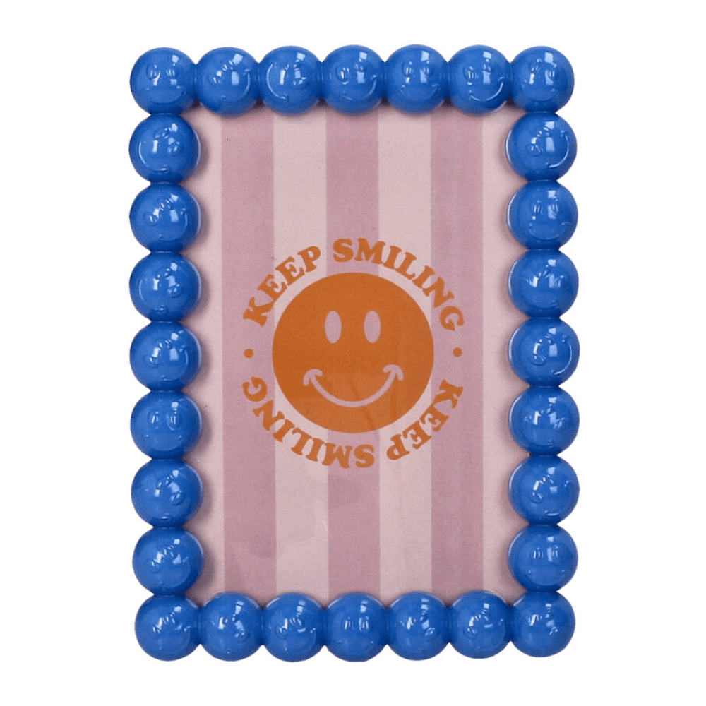 Фоторамка "Smiley", 10х15 см, полирезина, голубой