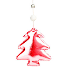 Украшение новогоднее "Блестящая красная елка", красный