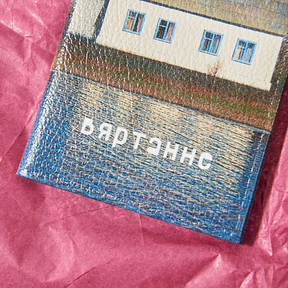 Обложка для паспорта "Валерий Шкарубо. Дом", натуральная кожа, разноцветный - 4