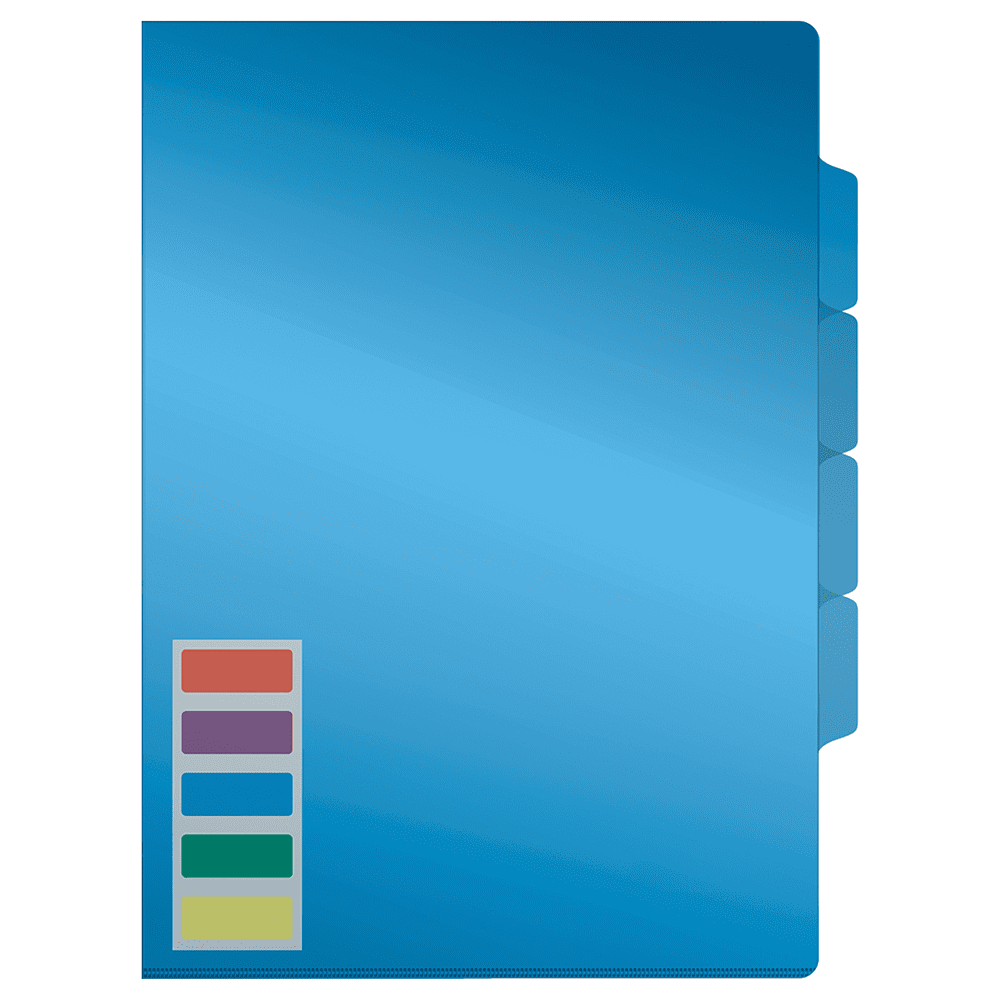 Папка-уголок "Стамм", А4, 150 мк, ассорти - 5