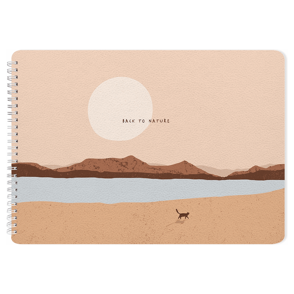 Альбом для рисования "Mountains закат", 40 листов,  на спирали, разноцветный