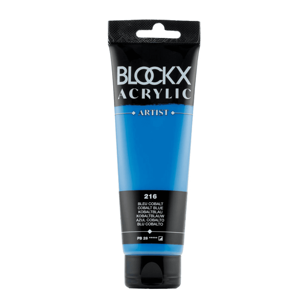 Краски акриловые "Blockx", 216 кобальт синий, 120 мл