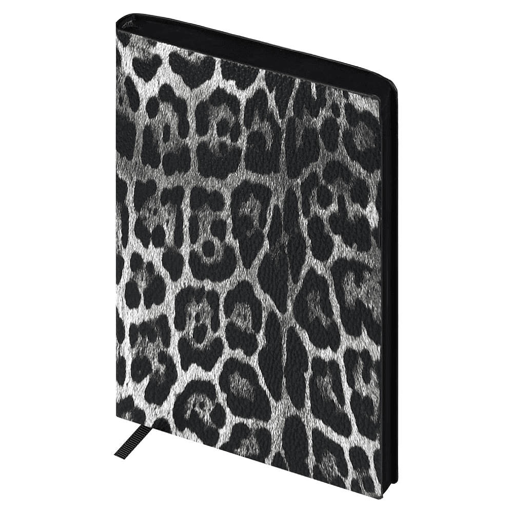 Ежедневник недатированный "Леопард", А6+, 320 страниц, линейка, серый - 2