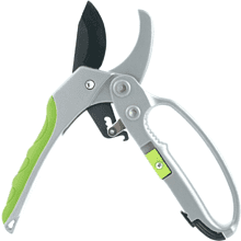 Секатор садовый Deli EDL580229, 200 мм, пластиковая ручка, зеленый