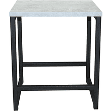 Табурет RION ALLERD, металл, ЛДСП, черный муар, Бетон