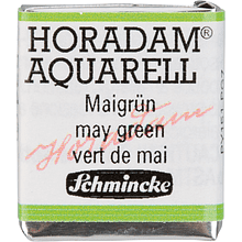 Краски акварельные "Schmincke Horadam", 524 зеленый майский, полукювета