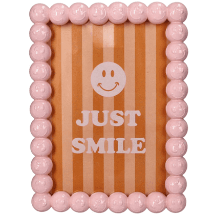 Фоторамка "Smiley", 13х18 см, полирезина, розовый
