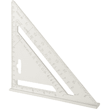 Угольник "Deli", 180 мм., металлический, серебристый