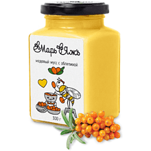 Медовый мусс "МарьЯжъ" с облепихой, 300 гр 