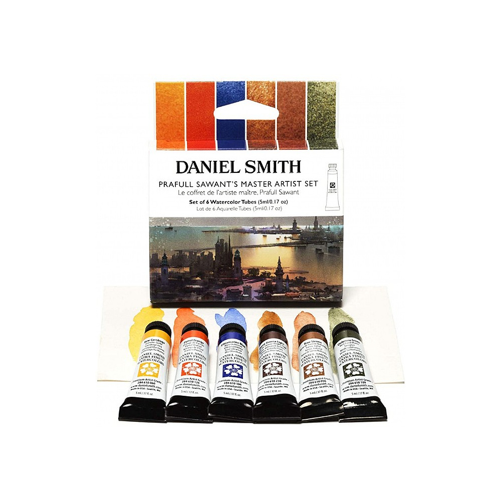 Краски акварельные Daniel Smith "Prafull Sawant Master Artist Set", 6 цветов, тубы - 2