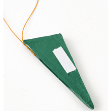 Игрушка бумажная елочная "10888061", 5 шт, зеленый