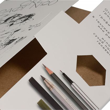 Блок бумаги для скетчинга "Sketch&Art. Скетч-крафт", А4, 70 г/м2, 40 листов, крафт - 4