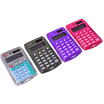 Калькулятор карманный Rebell "StarletV WB", 8-разрядный, фиолетовый - 5