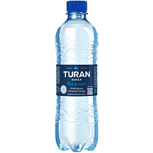 Вода минеральная питьевая "Тuran. Лёгкая", газированная 0.5 л, пластиковая бутылка