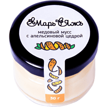 Медовый мусс "МарьЯжъ" с апельсиновой цедрой , 30 гр
