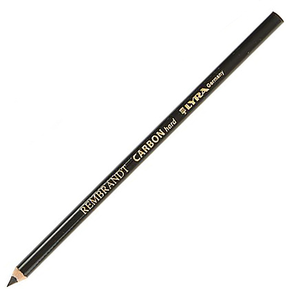 Уголь-карандаш "Rembrandt Carbon" обезжиренный, твердый, H, черный
