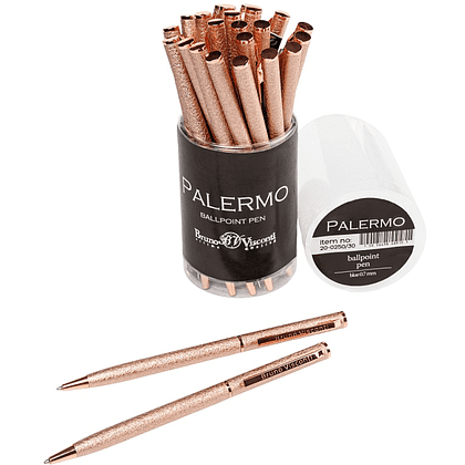 Ручка шариковая автоматическая "Palermo", 0,7 мм, розовое золото, стерж. синий - 3