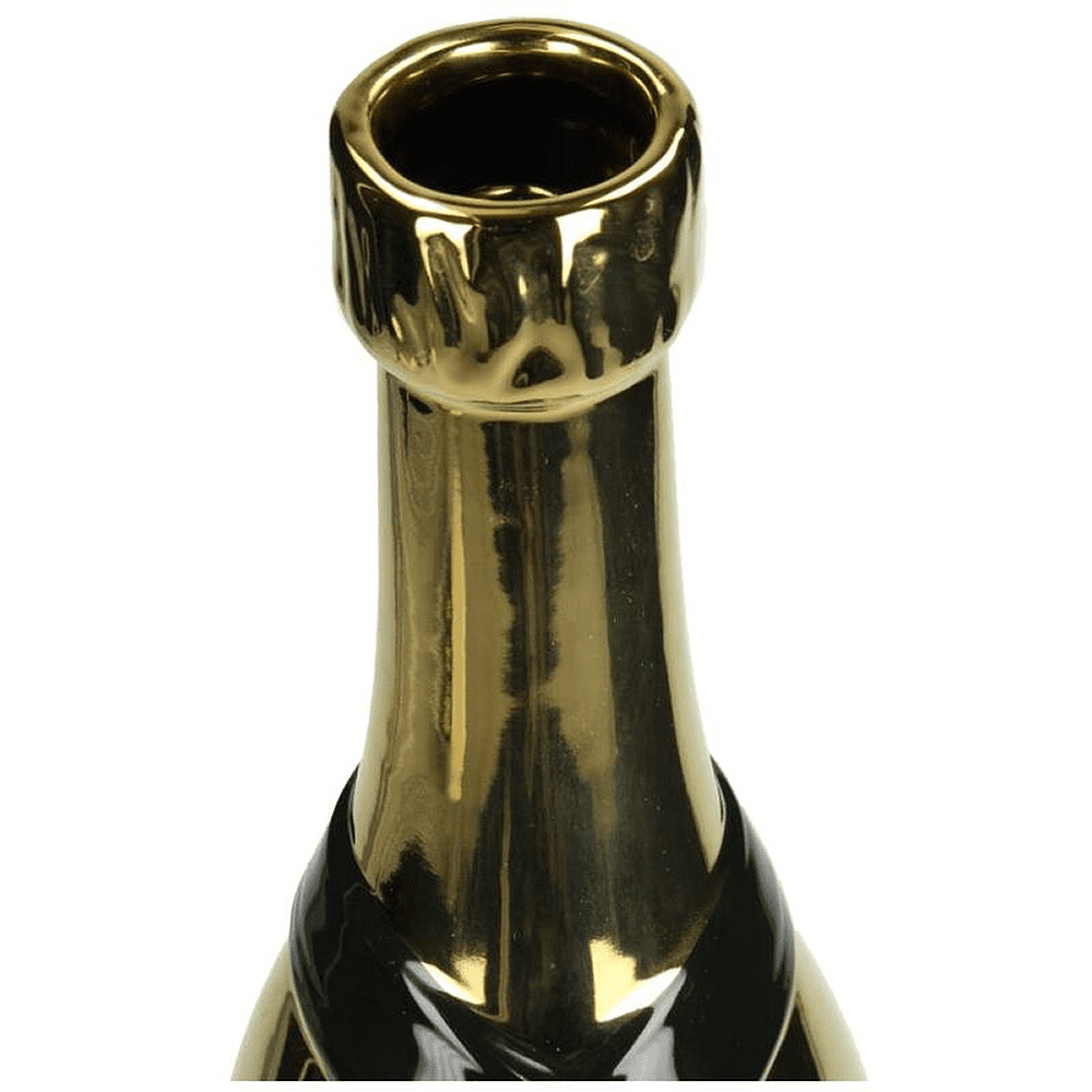 Ваза фаянсовая "Champagne Bottle", 39х11х12 см, золотистый - 3