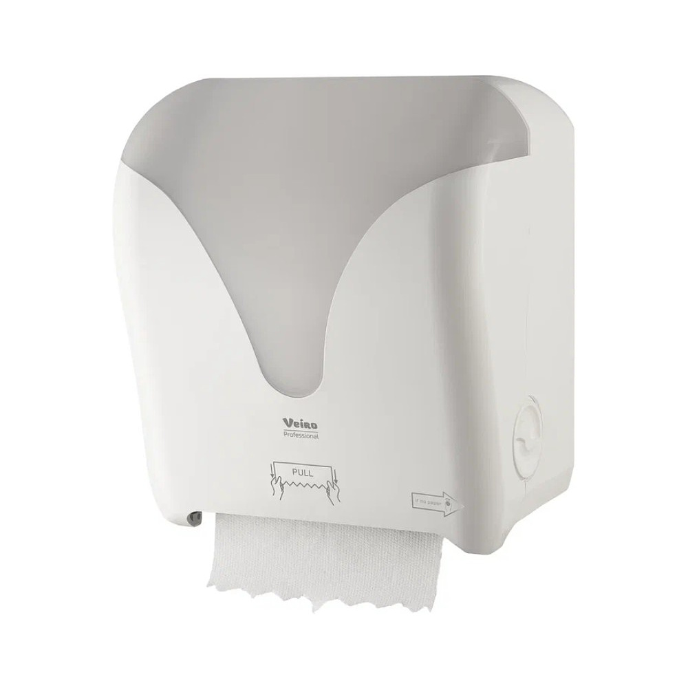 Диспенсер для полотенец рулонных "VEIRO Professional POD", пластик, белый - 2
