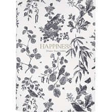 Ежедневник датированный "Happiness" на 2026 год, А5, 352 страницы, белый, черный