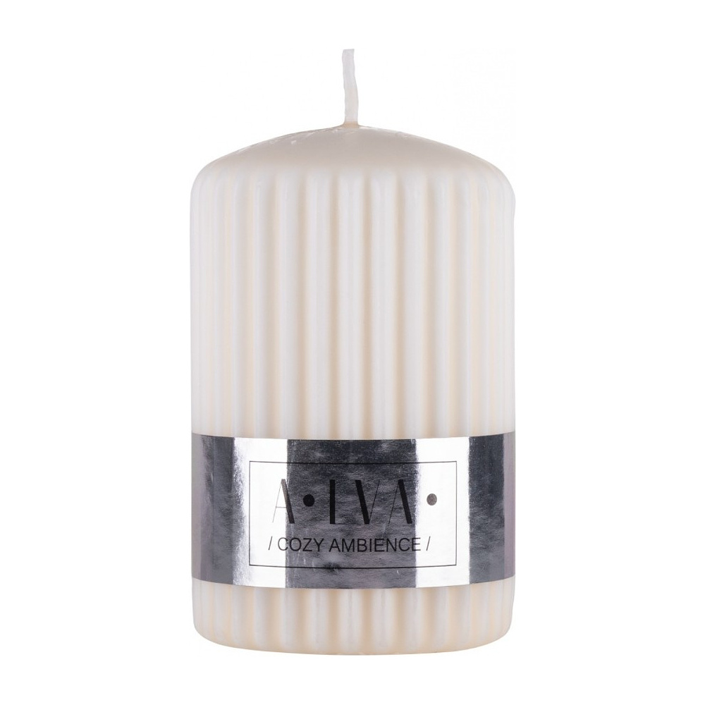 Свеча декоративная "Цилиндр Donau Home Alva", 60х60х90 мм, кремовый