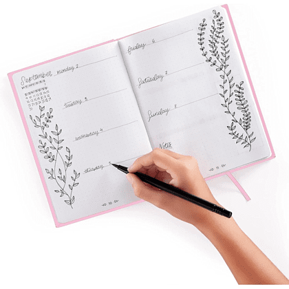 Блокнот "Bullet Journal", А5, 96 листов, в точку, розовый - 3